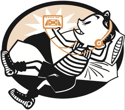 boy listening to music